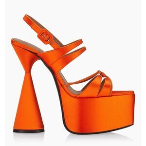 D'Accori Belle Satin Platform Sandals